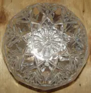 Vintage RCR Royal Crystal Rock 24% Italian Lead Crystal Covered Powder Jar Italy