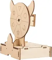 KOMBIUDA Unique Shape Wheel Toy DIY Wooden Puzzle Prize Wheel for Boys and Girls Adults