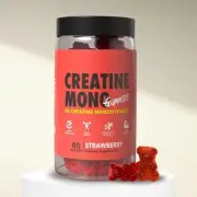 CREATINE MONOHYDRATE GUMMIES 2000MG/SERVE CREATINE GUMMY SUPPLEMENT - STRAWBERRY
