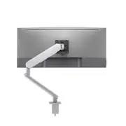 ATDEC ORA High-Performance Dynamic Monitor Arm. F-Clamp Desk Fixing. Max Load 8kg. Up to 35" screens. Silver AW-ORA-F-S