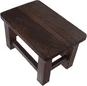 EXQUIMEUBLE Solid Wood Step Stool for Toddlers Wooden Step Stool for Boys and Girls for Decor for Bathroom