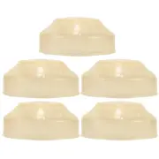 5 Pcs Smoke Detector Dust Cover Fuel Detectors Barbell Light Covers