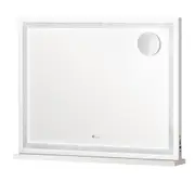 Oikiture Bluetooth Hollywood LED Makeup Mirror 80x62cm Crystal Vanity Mirrors