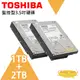 昌運監視器 TOSHIBA 東芝 1TB+2TB優惠組 3.5吋硬碟監視器監控系統專用 (10折)