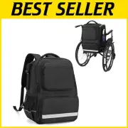 Thermal Insulated Wheelchair Backpack - Universal Bag for Easy Access & Storage