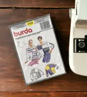 Vintage Burda SEWING PATTERN 4592 UNISEX Misses' Mens Jogging Track Jacket Retro