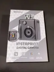Vivitar 45379IC-GREY InstaPrint Digital Camera 12MP New