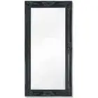 Black Dressing Bathroom Wall Mirror Vanity Antique Style Home Decor Wooden Frame