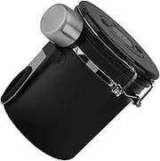 TEHAUX Stainless Canister for Coffee Beans Airtight -Way Valve 304 Steel Storage Bucket Freshness Preserved