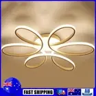 Modern LED Flower Ceiling Lights 12W Bedroom Chandelier Warm Light (White) AU