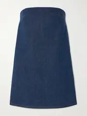 [FRAME] FRAME - Strapless Denim Mini Dress - Mid denim - US12 US 12 Blue