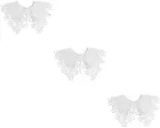 [VALICLUD] Charming Lace Collar Ornament for Elegant Detachable Capelet Shawl for Fashionable Outfits Versatile Accessory for Sweaters Blouses Dresses and Jackets