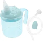 VALICLUD Adult Sippy Cup with Straw for Seniors and Disabled Non Spill Drinking for Bedridden Patients Lightweight and Durable Silicone Design for Maternity Care