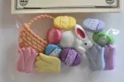 Easter Basket / Dress It Up - Shank Back / Rabbit ~ Eggs ~ Tulips ~ Basket