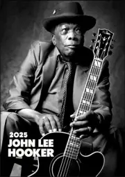 2025 Wall Calendar (12pg) JOHN LEE HOOKER Vintage Cover Music Posters 1185