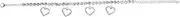 [SHERCHPRY] Jewellery Foot Chain Rhinestone Heart-shaped Pendant Anklet for Women -match Anklet Decor