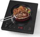 PAYISHO 1800W Electric Hot Plate Single Burner Portable Ceramic Cooktop Grey