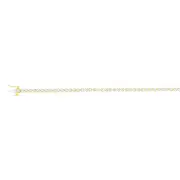 Luminesce Lab Grown 1 Carat Diamond Gold Plated Sterling Silver Bracelet