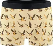 [FRODOTGV] Yellow Flying Birds Mens Boxer Briefs Shorts Running Underwear for Men Cooling Interiores Para Hombres