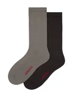 Underworks Mens All Day Cushion Foot Crew 2 Pack