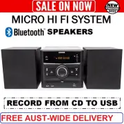 Home Stereo Mini Hi Fi System Bluetooth CD Player USB DVD Compact Audio Sound