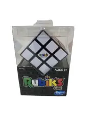 Rubiks Cube 3x3 Original Brain Teaser Puzzle Strategy w/Stand Hasbro