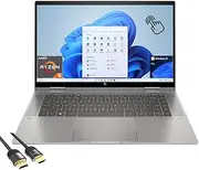 HP Envy x360 2-in-1 Touch Laptop, 15.6" FHD IPS Micro-Edge Display, AMD 6-Core Ryzen 5 7530U, 16GB RAM, 1TB PCle SSD, Backlit KB, WiFi 6E, USB-C, Webcam, PDG HDMI Cable, US Version KB, Win 11 Pro