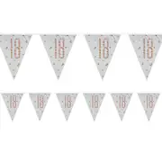 Rose Gold Prismatic 18th Birthday Flag Banner 2.74m