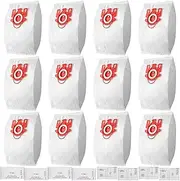 12 Pack Miele AirClean 3D FJM Vacuum Cleaner Bags Replacement Compatible with Miele Compact C2 Complete C1 Compact C1 S246-S256i, S300,S500 S700,S4000 and S6000 Series canister vacuums,Part # 10123220