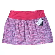 Zelos 3X High Impact Wicking Zip Pockets Tennis Active Skort Pink Multi Print