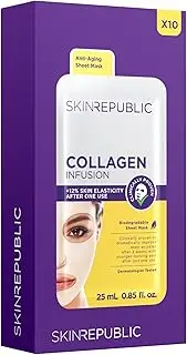 Skin Republic Collagen Infusion Sheet Mask 10 Pack.