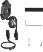 QC3.0 PD 12-24V Motorcycle USB Type C Charger 30W IP65 Handlebar Mounting Bracket Charger for Phone Camera