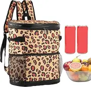 Obesntln Oxford Fabric Lunch Bag, Lunch Bag for Camping, Waterproof Oxford Fabric Backpack, Multifunctional Camping Bag, Backpack with Zipper for Beach, Hiking, Picnics