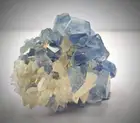 263g.Outstanding Blue Celestine Cluster With Calcite Having Nice Luster From Afg