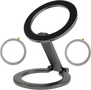 FwQoFvk 360° Adjustable Magnet Phone Grip and Stand,Magnetic Cell Phone Grip Stand,Portable Versatile Magnetic Phone Ring Holder,Magnet Finger Ring Grip Stand for Various Phones