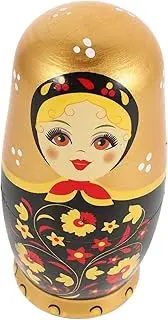 KOMBIUDA 1 Set Russian Nesting Dolls Wood Matryoshka Doll Stacking for Decorative Present for Christmas Birthdays Inspiring Creativity and Imagination