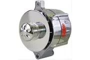 Powermaster Polished Smooth Look Alternator 100Amp for Ford Style With Baffle & Cone
