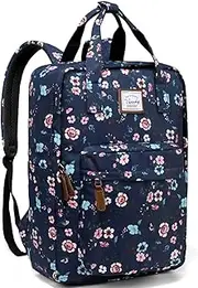VASCHY Backpack for Men Women, Lightweight Laptop Backpack fits 15.6 Inch Water Resistant School Bag Casual Travel Daypack for Teen Girls/Teacher/Business Black
