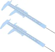 Beavorty 2Pcs Flexible Eyebrow Measuring Ruler Portable Makeup Tool for Accurate Shaping and Symmetrical Brows for and Home Use Light Blue