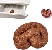 Realistic Fake Poo - Soft Fake Dog Poop Prank Toy | Novelty Poop Toy for April Fools, Halloween Decorations, and Fun Pranks | Realistic Prank Props for Bathtubs, Drawers, Tables, and Floors
