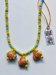 Clown Fish Glass Bead Necklace (2406)