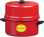 South Indian Thermal Rice Cooker with Stainless Steel Pot 1Kg Aluminium Steamer (4.5 liters, Red)