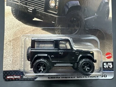 Hot Wheels Premium Fast & Furious Land Rover Defender 90 5/5 Furious Fleet Black