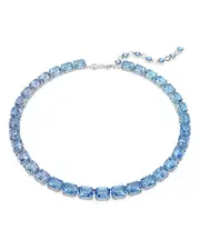 Swarovski Millenia Blue Octagon Crystal Collar Necklace, 15-18