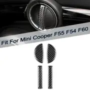 4 X Car Interior Carbon Fiber Door Handle Cover Trim for Mini Cooper F55 F54 F60 (for: Mini)