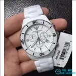 ARMANI 阿瑪尼 阿曼尼 男錶AR1421 男錶AR1424 黑色陶瓷錶帶三眼計時腕錶 送調表器