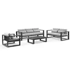 Santorini 3+2+1 Outdoor Lounge Setting with Coffee Table