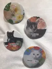 4 Unique Harris Walz One of a Kind Vote Button 2024 Democracy Political Cat