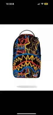 SPRAYGROUND SMURFS NEON DRIP DLXSR BACKPACK