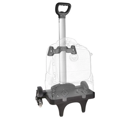 Backpack Trolley, Wheeled Cart Aluminum Alloy, Folding Trolley Cart for Schoo...